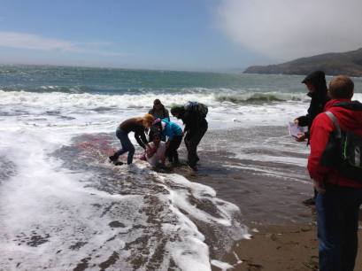 A moment of back turned towards the ocean can be serious.