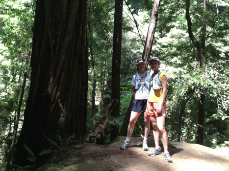 Ashley and me on the Big Basin run. Photo Credit: Colin Delehanty