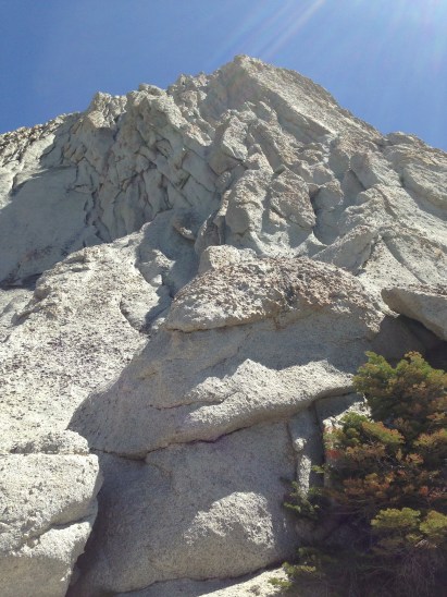 The base of the Matthes Crest route.