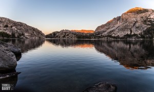 Peeler Lake at sunset